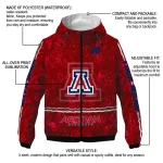 personalized arizona wildcats shards cluster red windbreaker jacket best selling