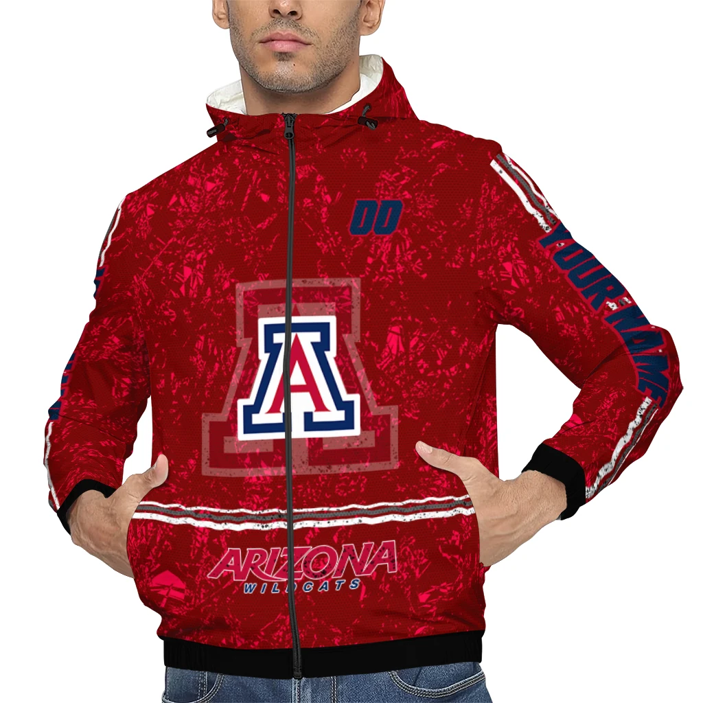 personalized arizona wildcats shards cluster red windbreaker jacket top rated personalized arizona wildcats shards cluster red windbreaker jacket top rated