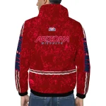 personalized arizona wildcats shards cluster red windbreaker jacket best selling