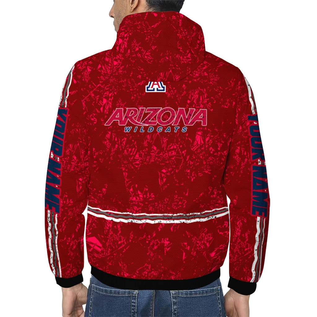 personalized arizona wildcats shards cluster red windbreaker jacket trendy personalized arizona wildcats shards cluster red windbreaker jacket trendy