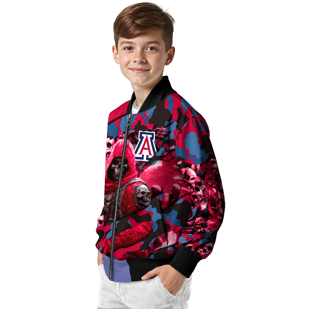 personalized arizona wildcats skull horde red bomber jacket trendy personalized arizona wildcats skull horde red bomber jacket trendy