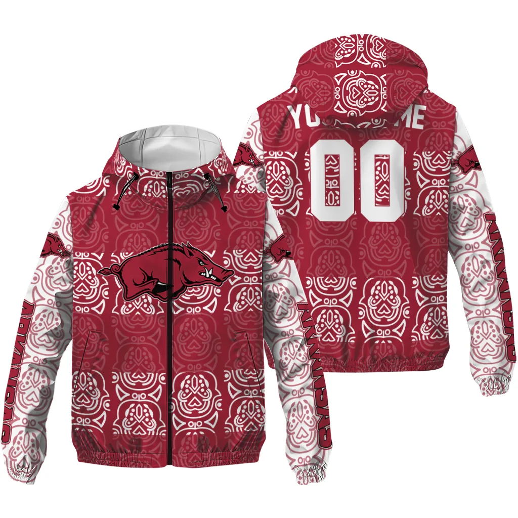 personalized arkansas razorbacks cat eyes red windbreaker jacket high quality personalized arkansas razorbacks cat eyes red windbreaker jacket high quality
