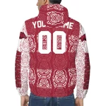 personalized arkansas razorbacks cat eyes red windbreaker jacket best selling