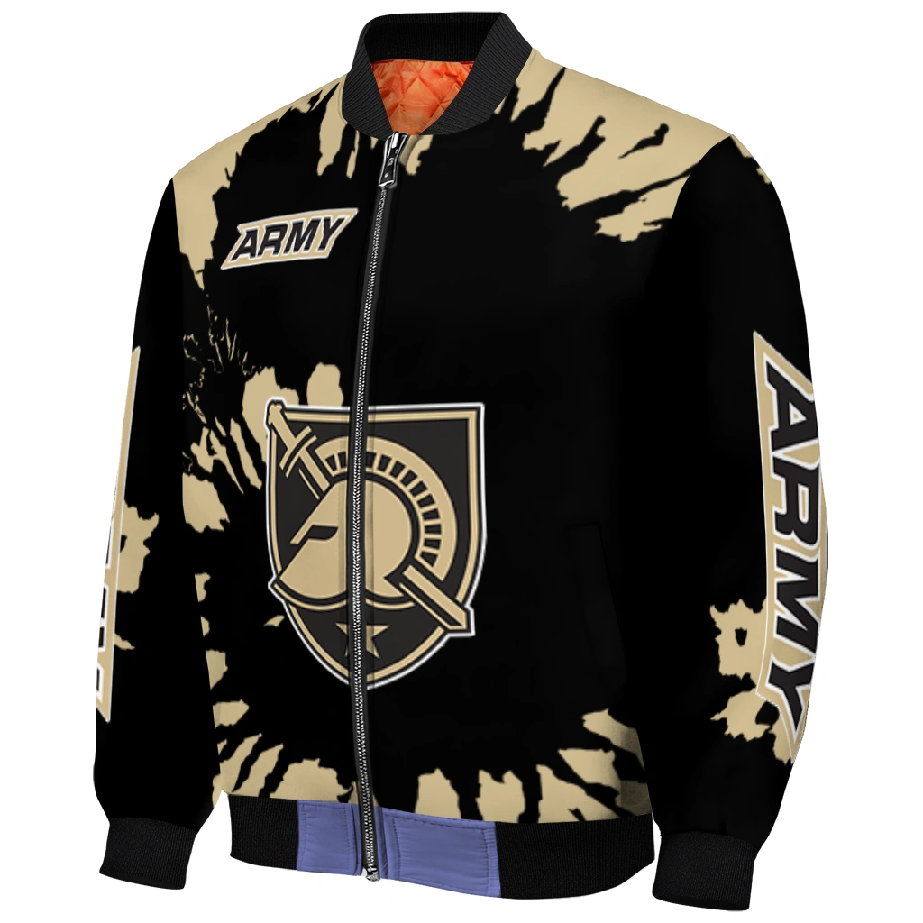 personalized army black knights burst splatter gold bomber jacket fashion forward personalized army black knights burst splatter gold bomber jacket fashion forward