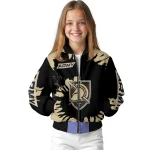 personalized army black knights burst splatter gold bomber jacket best selling