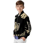 personalized army black knights burst splatter gold bomber jacket best selling