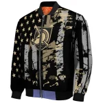 personalized army black knights star stripes gold black bomber jacket best selling