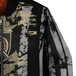 personalized army black knights star stripes gold black bomber jacket best selling