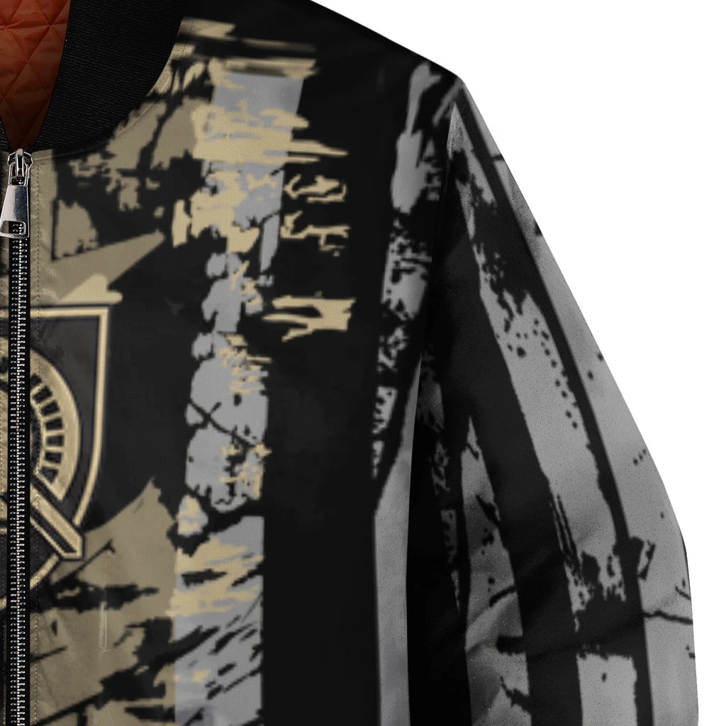 personalized army black knights star stripes gold black bomber jacket premium grade personalized army black knights star stripes gold black bomber jacket premium grade