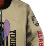 personalized army black knights stitch laughing gold bomber jacket best selling