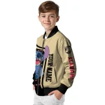 personalized army black knights stitch laughing gold bomber jacket best selling
