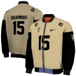 personalized army black knights team patch gold bomber jacket best selling