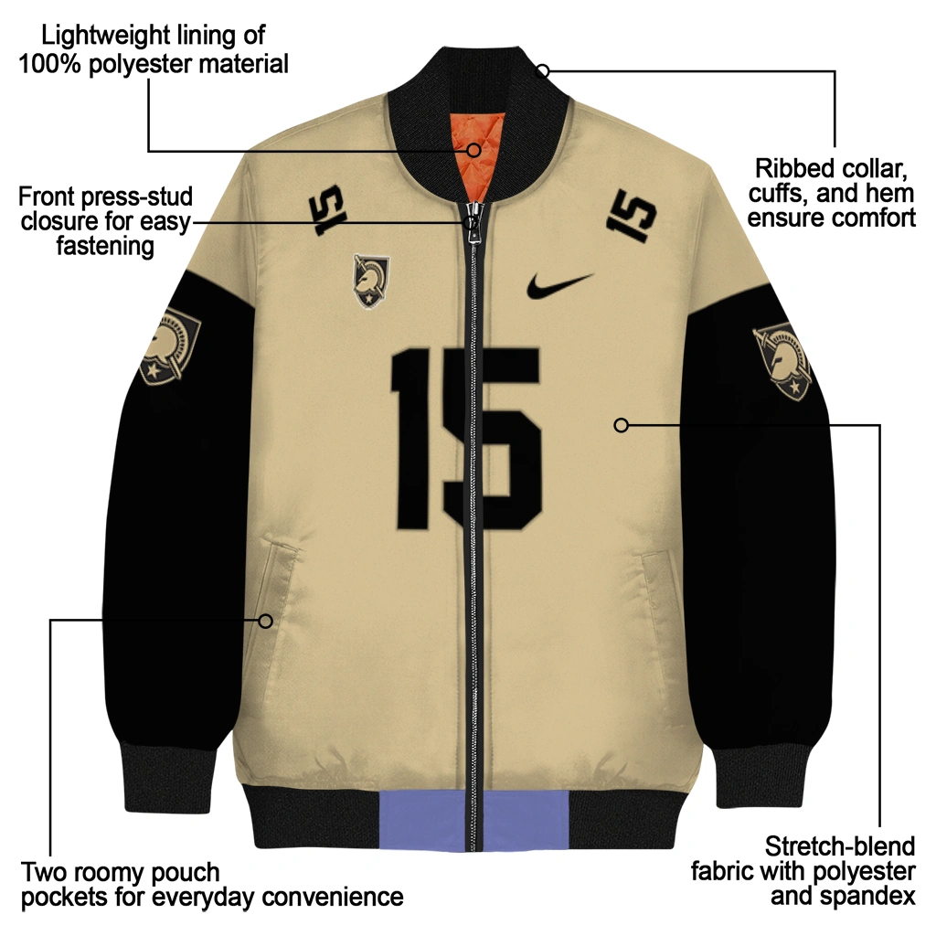 personalized army black knights team patch gold bomber jacket new arrival personalized army black knights team patch gold bomber jacket new arrival