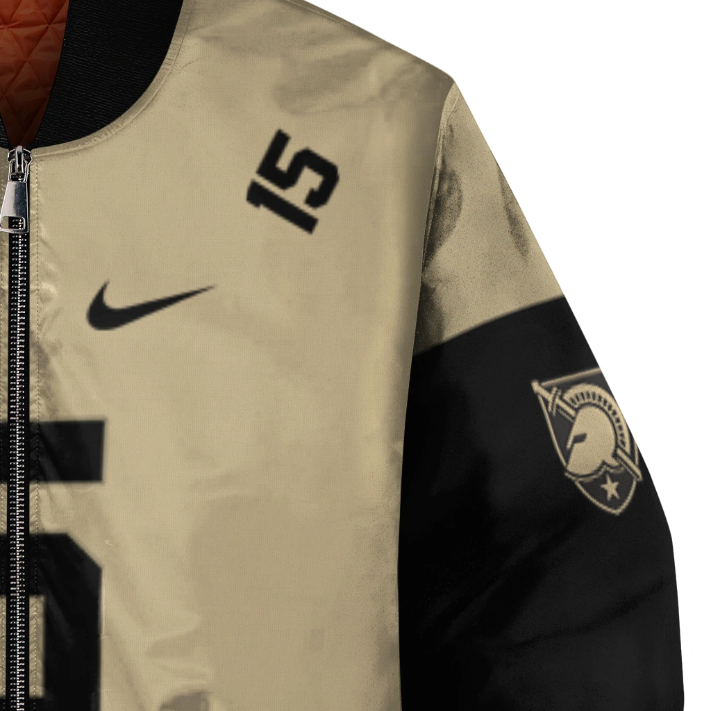 personalized army black knights team patch gold bomber jacket premium grade personalized army black knights team patch gold bomber jacket premium grade