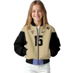 personalized army black knights team patch gold bomber jacket best selling