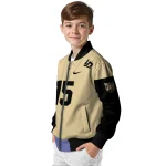 personalized army black knights team patch gold bomber jacket best selling