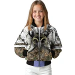 personalized atlanta braves deer skull camouflage white bomber jacket best selling