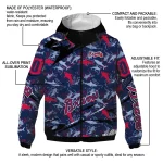 personalized atlanta braves shark art navy windbreaker jacket best selling
