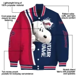 personalized atlanta braves snoopy head navy varsity jacket best selling