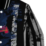 personalized atlanta braves star stripes navy black varsity jacket best selling