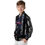 personalized atlanta braves star stripes navy black varsity jacket best selling