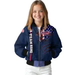personalized atlanta braves us flag claws navy bomber jacket best selling
