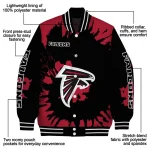 personalized atlanta falcons burst splatter red varsity jacket best selling
