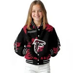 personalized atlanta falcons burst splatter red varsity jacket best selling