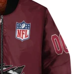 personalized atlanta falcons claw scar red bomber jacket best selling