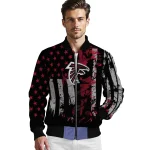 personalized atlanta falcons star stripes red black bomber jacket best selling