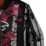 personalized atlanta falcons star stripes red black bomber jacket best selling