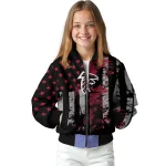 personalized atlanta falcons star stripes red black bomber jacket best selling