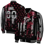 personalized atlanta falcons star stripes red black varsity jacket best selling