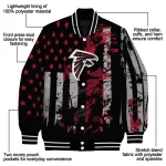 personalized atlanta falcons star stripes red black varsity jacket best selling