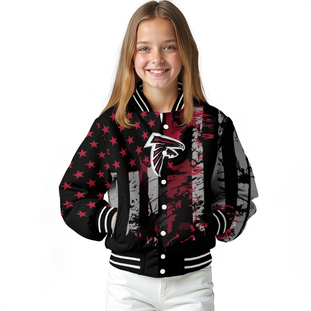 personalized atlanta falcons star stripes red black varsity jacket top rated personalized atlanta falcons star stripes red black varsity jacket top rated