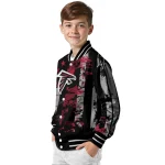 personalized atlanta falcons star stripes red black varsity jacket best selling