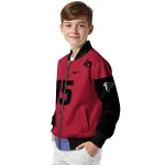 personalized atlanta falcons team patch red bomber jacket best selling