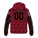 personalized atlanta falcons trellis mesh red windbreaker jacket best selling