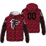 personalized atlanta falcons trellis mesh red windbreaker jacket best selling