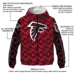 personalized atlanta falcons trellis mesh red windbreaker jacket best selling