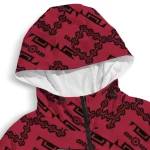 personalized atlanta falcons trellis mesh red windbreaker jacket best selling