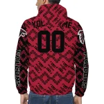 personalized atlanta falcons trellis mesh red windbreaker jacket best selling