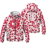 personalized atlanta hawks camouflage mashup red windbreaker jacket best selling