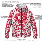 personalized atlanta hawks camouflage mashup red windbreaker jacket best selling