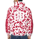 personalized atlanta hawks camouflage mashup red windbreaker jacket best selling