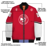 personalized atlanta hawks chevron style red bomber jacket best selling