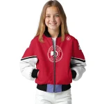personalized atlanta hawks chevron style red bomber jacket best selling