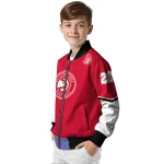 personalized atlanta hawks chevron style red bomber jacket best selling