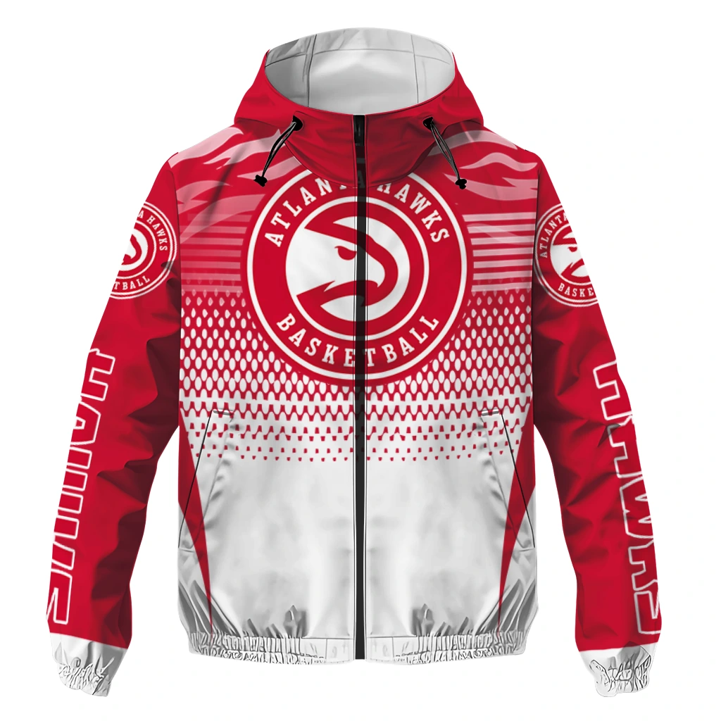 personalized atlanta hawks pattern layers red windbreaker jacket best selling personalized atlanta hawks pattern layers red windbreaker jacket best selling