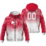 personalized atlanta hawks pattern layers red windbreaker jacket best selling